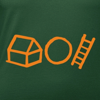 T-Shirt: Haus-Kreis-Leiter