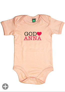 Baby-Body "God loves (Wunsch-Name)"